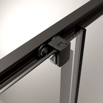 Душевой уголок Radaway Alienta Black DWJ 100 Чёрный матовый